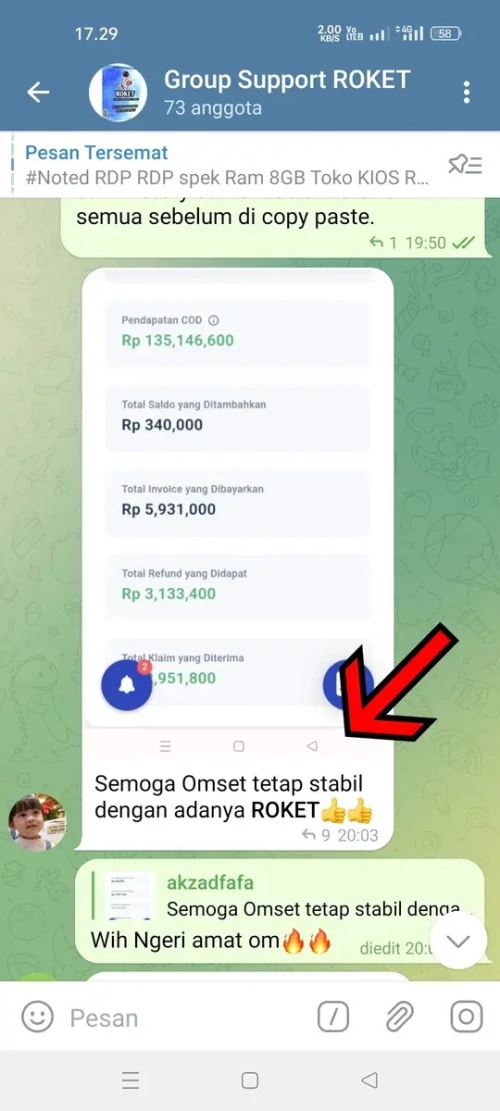 Testimoni Roket 1